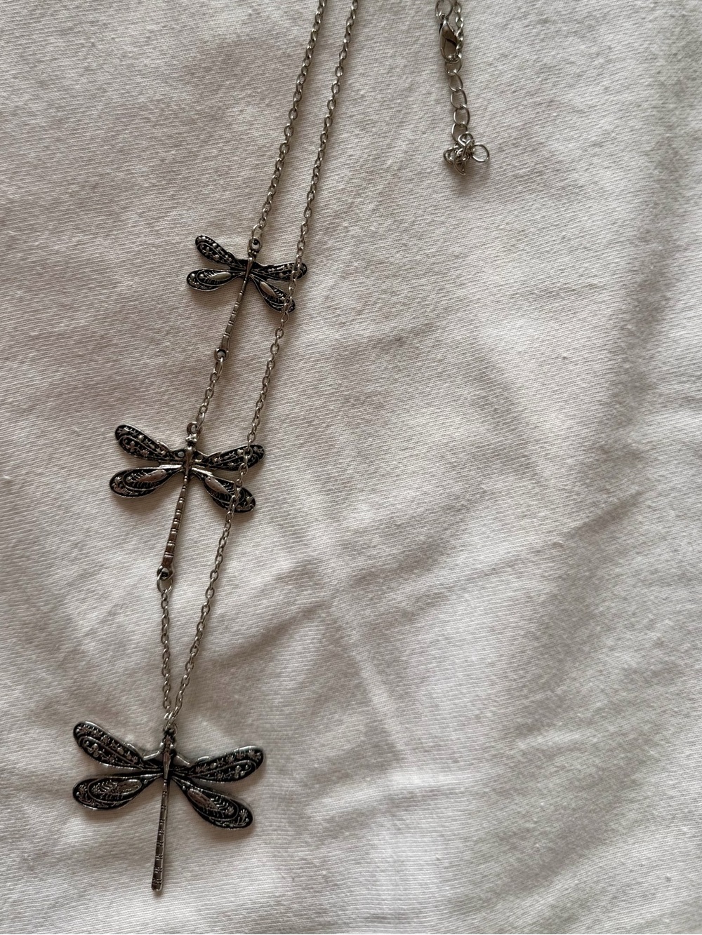 26” triple dragonfly necklace.